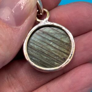 Labradorite Moon Face Pendant - Image 3
