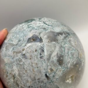 Huge Moss Agate Sphere - Image 4