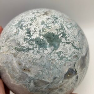 Huge Moss Agate Sphere - Image 5
