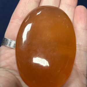 Honey Calcite Palm Stone - Image 3
