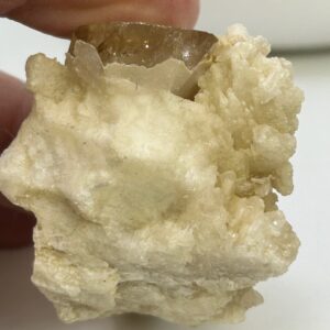 Natural Topaz in Calcite Matrix