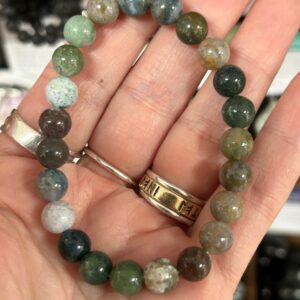 Indian Agate Bead Bracelet