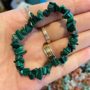 Malachite Chip Stone Bracelet