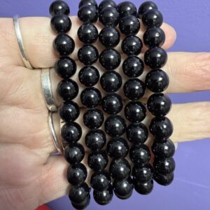 Black Tourmaline Bead Bracelet - Image 2