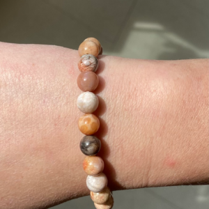 Fossilised Coral Bead Bracelet - Image 3