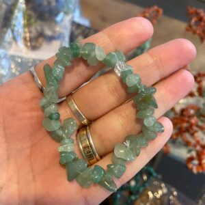 Green Aventurine Chip Stone Bracelet