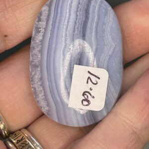 Blue Lace Agate Palm Stone - Image 2