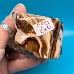 Chocolate Calcite Part Polished Freeform - Image 7