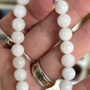 Rainbow Moonstone Bead Bracelet