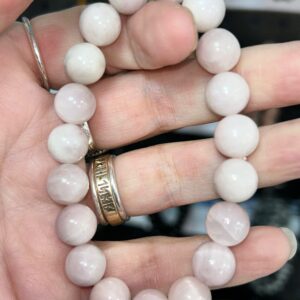 Kunzite 10mm Bead Bracelet