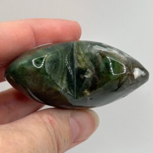 Moss Agate Heart Palm Stone - Image 3