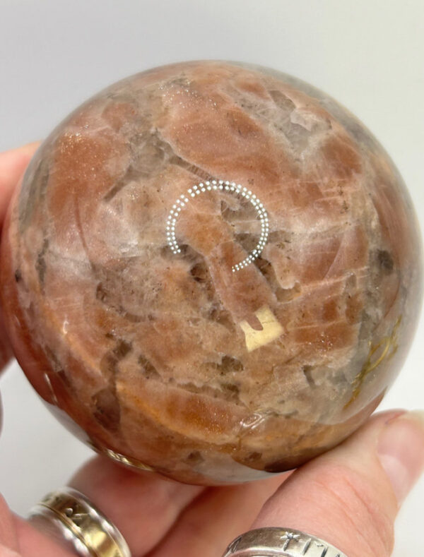 Sunstone with Smoky Quartz Sphere