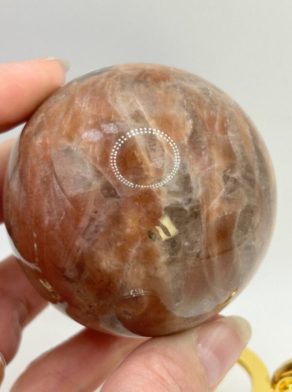 Sunstone with Smoky Quartz Sphere - Image 4