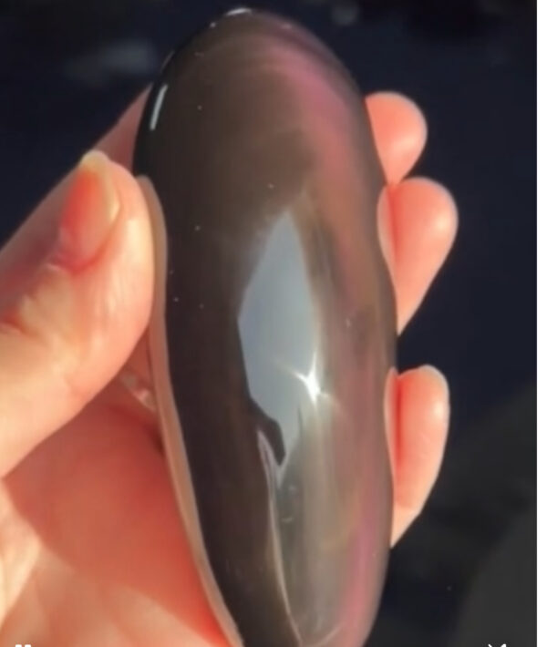 Rainbow Obsidian Palm Stone