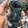 Moss Agate Goddess Carving - Image 3