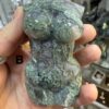 Moss Agate Goddess Carving - Image 6