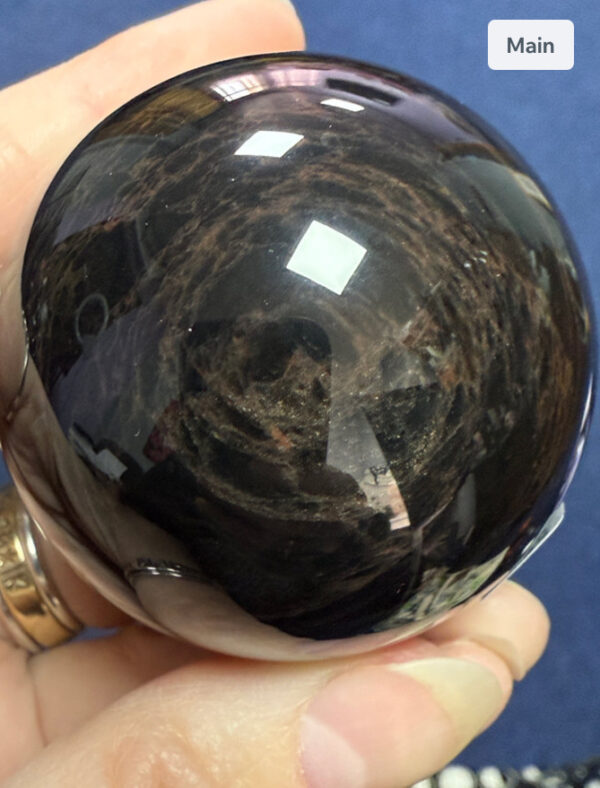 Mahogany Obsidian (high quality) Sphere