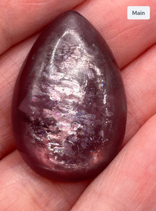 Purple Mica (Gem Lepidolite) Cabochon