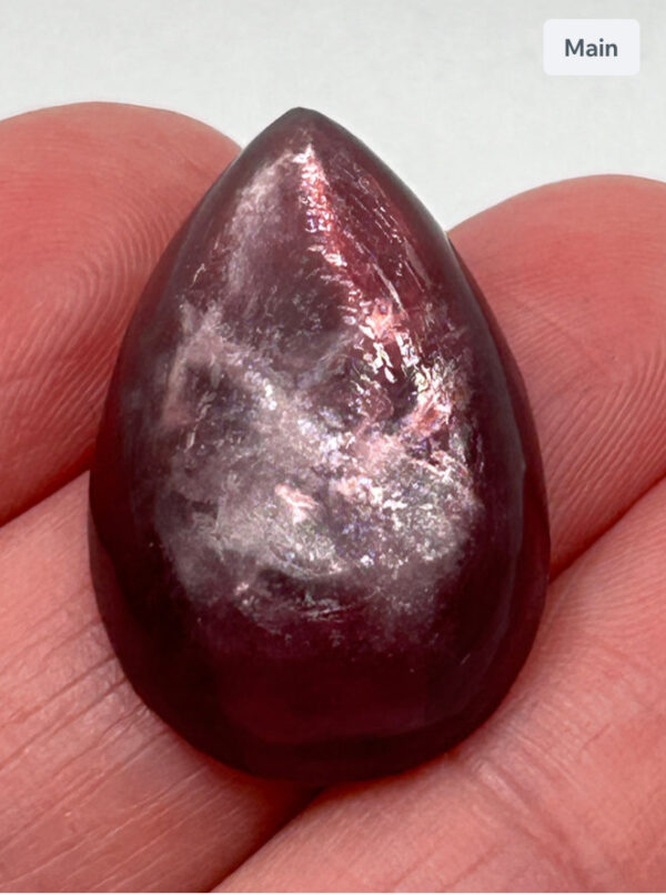 Purple Mica (gem lepidolite) Cabochon