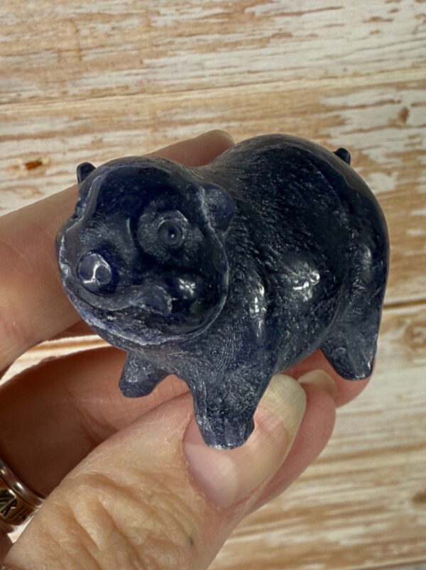 Blue Aventurine Pig Carving