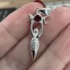 Goddess Pendant- Sterling Silver - Image 3