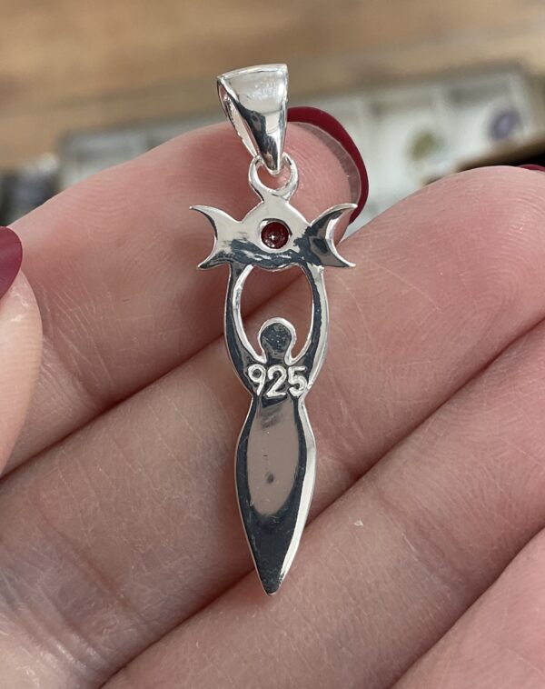 Goddess Pendant- Sterling Silver - Image 4