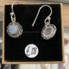 Sterling Silver Celtic Knot Rainbow Moonstone Earrings - Image 3