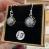 Sterling Silver Celtic Knot Rainbow Moonstone Earrings - Image 4