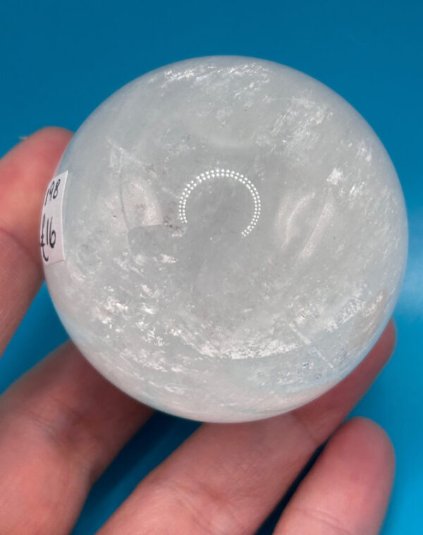 White Calcite Sphere