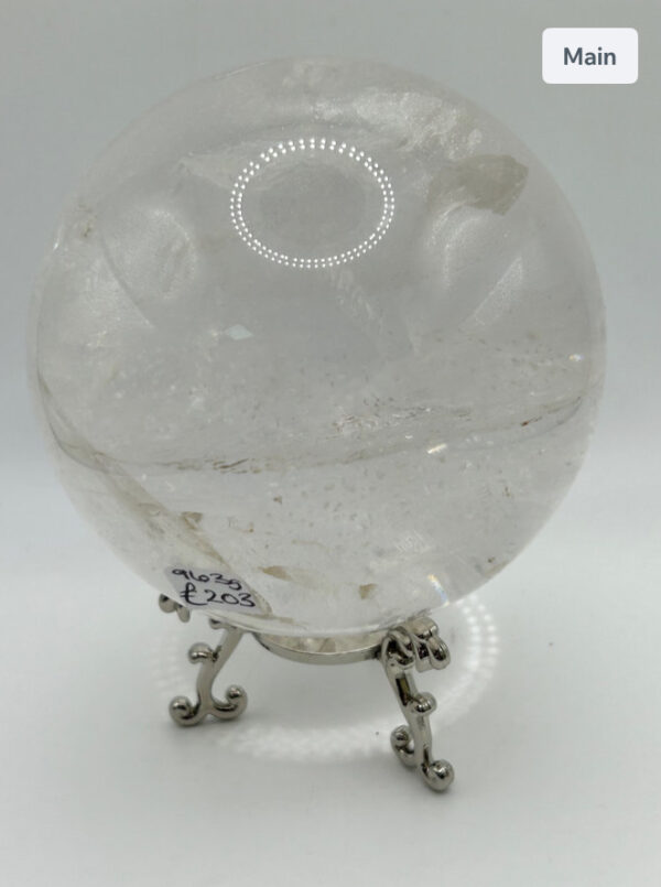 Large Clear Quartz Sphere