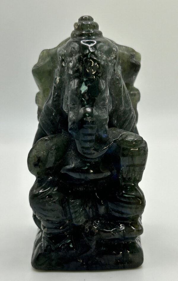 Labradorite Ganesh Carving - Image 5