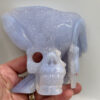 Blue Lace Agate Skull Carving
