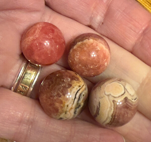 Rhodochrosite Mini Sphere - Image 5