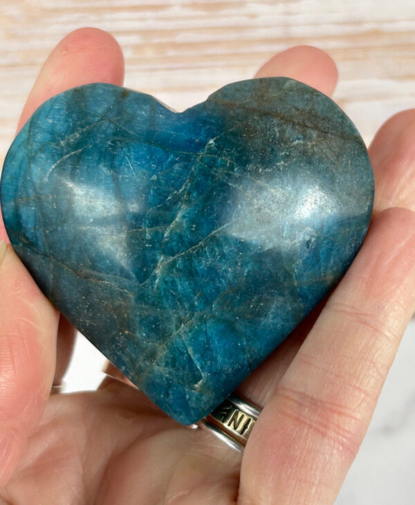 Apatite Heart Palm Stone