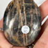 Black Moonstone with sunstone Palm Stone - Image 3