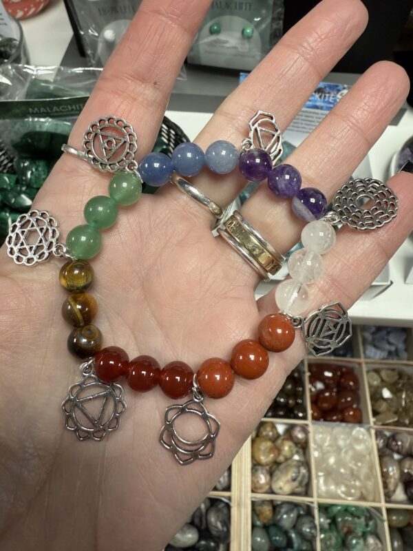 Chakra Bead & Charm Bracelet