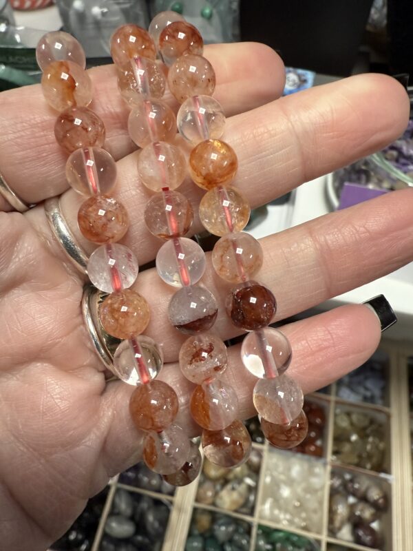 Fire Quartz Bead Bracelet - Image 2