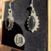 Sterling Silver Gemstone (various) Earrings ornate design - Image 3