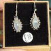 Sterling Silver Gemstone (various) Earrings ornate design - Image 4
