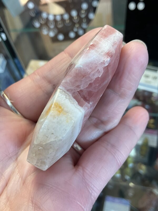 Rose Calcite Faceted Hearts - Image 7