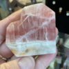 Rose Calcite Faceted Hearts - Image 8