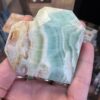 Pistachio Calcite Facteted Heart - Image 2