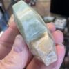 Pistachio Calcite Facteted Heart - Image 7