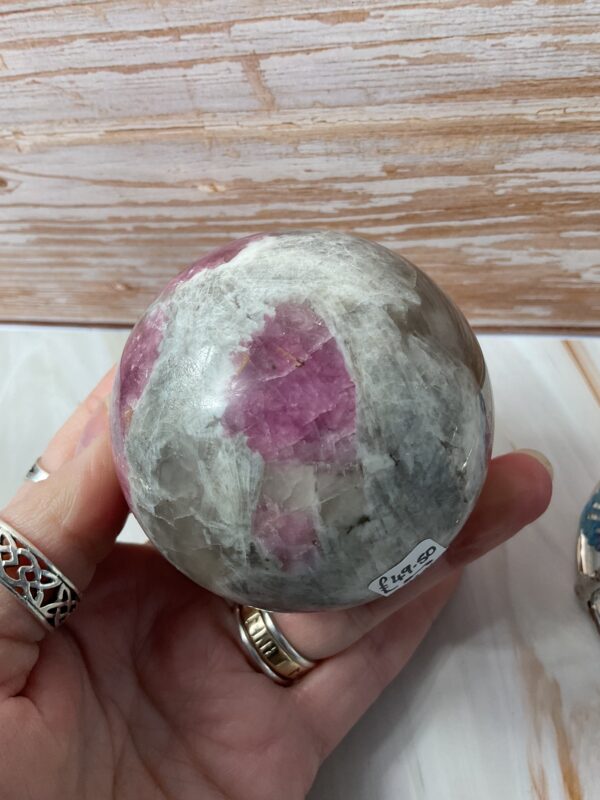 Pink Tourmaline Sphere - Image 7