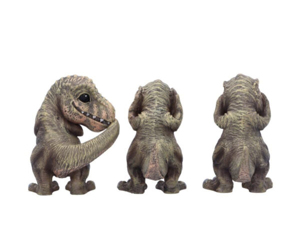 Three Wise Tyrannosaurus Rex Ornaments - Image 3