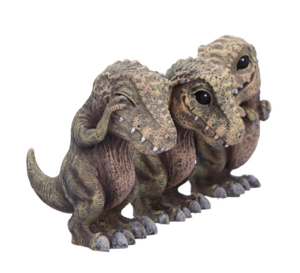 Three Wise Tyrannosaurus Rex Ornaments - Image 2