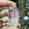 Natural Amethyst with Calcite Point - Image 3