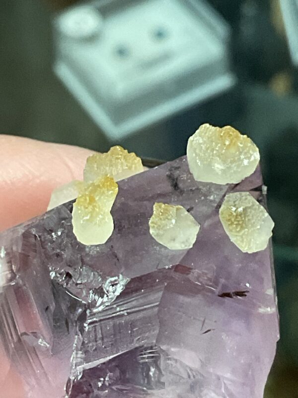 Natural Amethyst with Calcite Point - Image 6