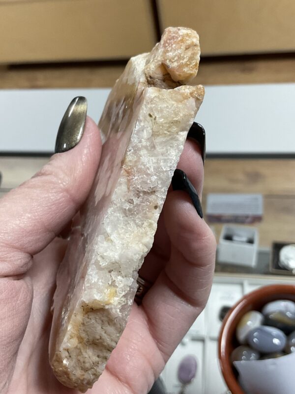 Flower Agate slice - Image 5