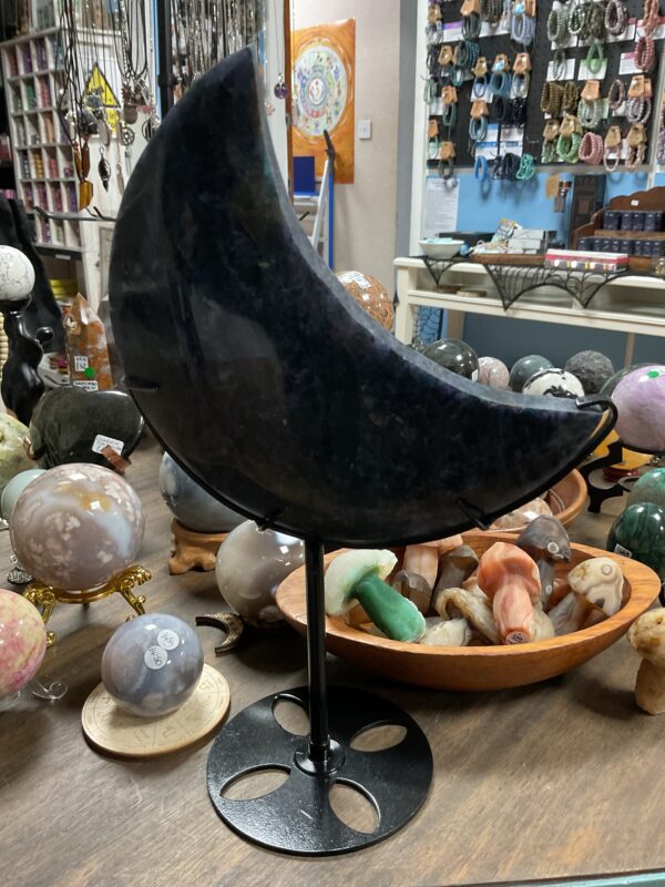 Iolite Crescent Moon on Stand - Image 4
